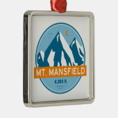 Mansfield Vermont Stars Moon Ornament Aus Metall (Rechts)