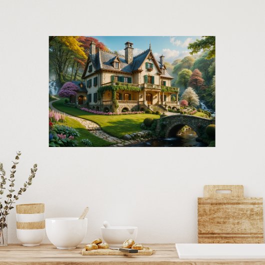 Mansion des perfekten erfundenen Moments Poster (Küche)