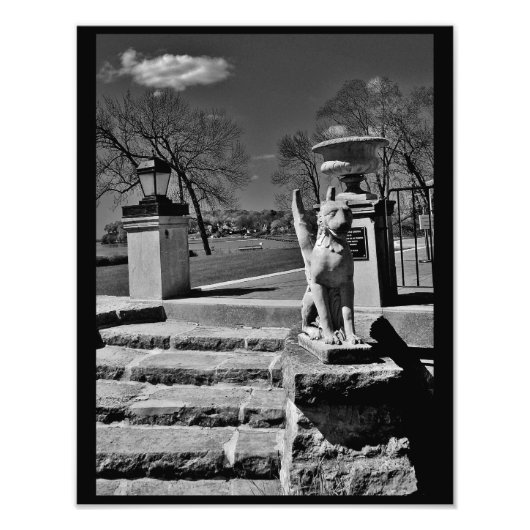 Mansion Gargoyle von Gouverneur Fotodruck (Vorne)