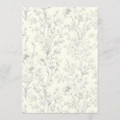 Mansion Venue Old Money Aesthetic Ivory Wedding  Einladung (Rückseite)