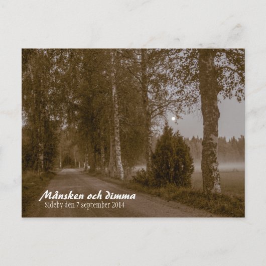 Månsken och dimma CC0545 Sideby Postcard Postkarte (Vorderseite)