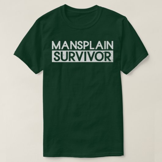 Mansplain SurvivorFeminismus Frauenrechte3 T-Shirt (Design vorne)