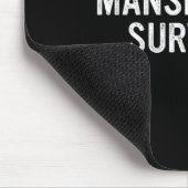 Mansplainer-Überlebender Lustiges Einfaches Design Mousepad (Ecke)