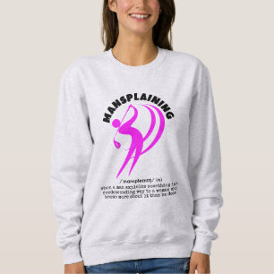 MANSPLAINING Funny Women's Golf Sweatshirt