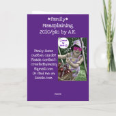 Mansplaining Karte (Rückseite)