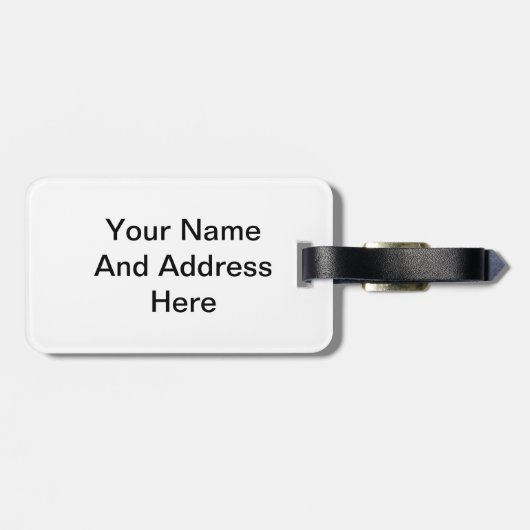 Mansquatch Gepäckanhänger (Rückseite horizontal)