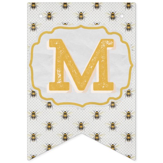 Mant to Bee - Schwarz & Weiß Banner (Dritte Fahne)