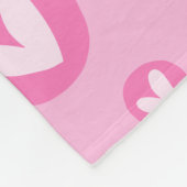 Manta com Padrões Fofos de Corações Rosa Fleecedecke (Ecke)