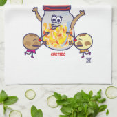 Manta de cocina El Salvador y Pupusas Geschirrtuch (Gefaltet)