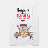 Manta de cocina El Salvador y Pupusas Geschirrtuch (Vertikal)