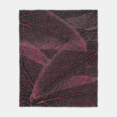 Manta de forro polar hojas de árbol fleecedecke (Vorderseite)