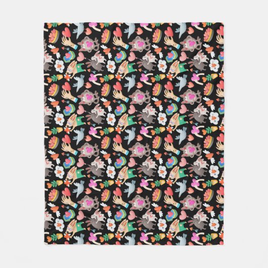 Manta de forro polar San Valentín Fleecedecke (Vorderseite)