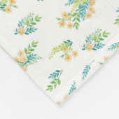 Manta "Flores del Campo"  Fleecedecke (Ecke)