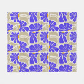 Manta Flower Fleecedecke (Vorderseite (Horizontal))