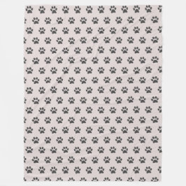 Manta grande con patas de gato fleecedecke