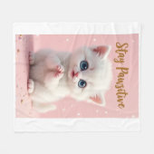 Manta para bebé con diseño de gatito tierno  fleecedecke (Vorderseite (Horizontal))