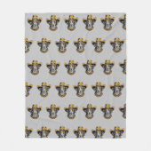 Manta personalizada con foto de perro con sombrero fleecedecke (Vorderseite)