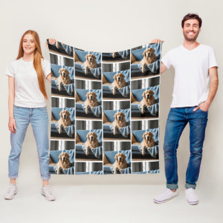 Manta personalizada con foto de perro fleecedecke