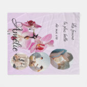Manta personalizada 'La mujer más bella de mi vida Fleecedecke (Vorderseite (Horizontal))