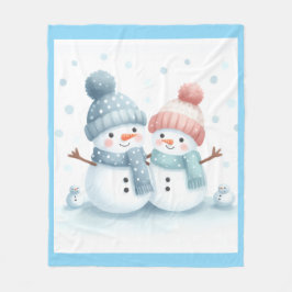 Manta Polar Alegría En La Nieve Fleecedecke