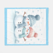 Manta Polar Alegría En La Nieve Fleecedecke (Vorderseite (Horizontal))