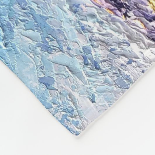 Manta Polar Imagen de mi obra arte Amanecer Fleecedecke (Ecke)