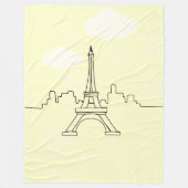 Manta Polar Torre Eiffel  Fleecedecke (Vorderseite)