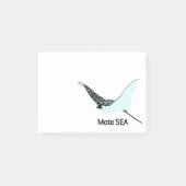 Manta Ray 4 x 3 Post-it Klebezettel (Vorderseite)