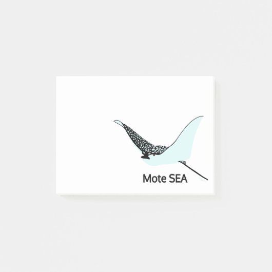 Manta Ray 4 x 3 Post-it Klebezettel (Vorderseite)