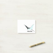 Manta Ray 4 x 3 Post-it Klebezettel (Auf Schreibtisch)