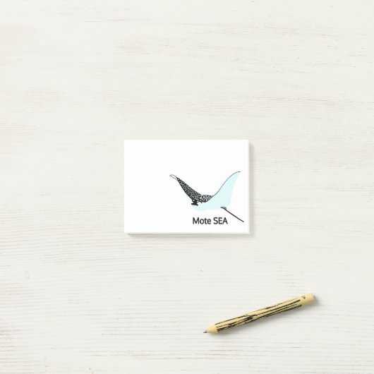 Manta Ray 4 x 3 Post-it Klebezettel (Auf Schreibtisch)