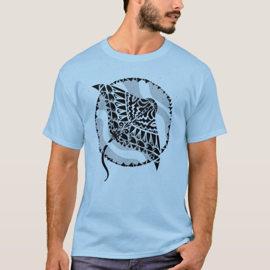 Manta Ray Cool Deep Sea T-Shirt (Vorderseite)