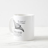Manta Ray - Der Geist der Strömung Vintage  Kaffeetasse (Vorderseite Links)