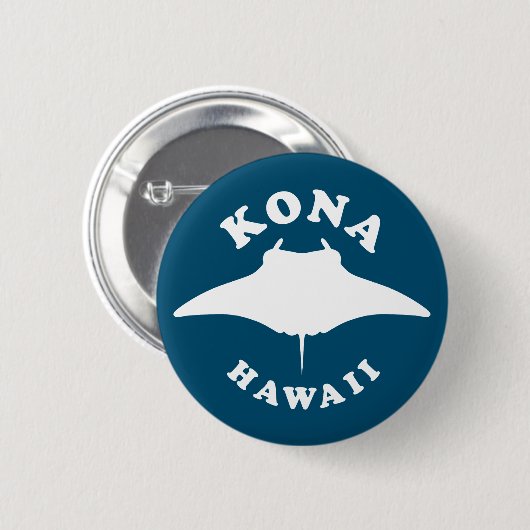 Manta Ray Diving in Kona, Hawaii Button (Vorne & Hinten)