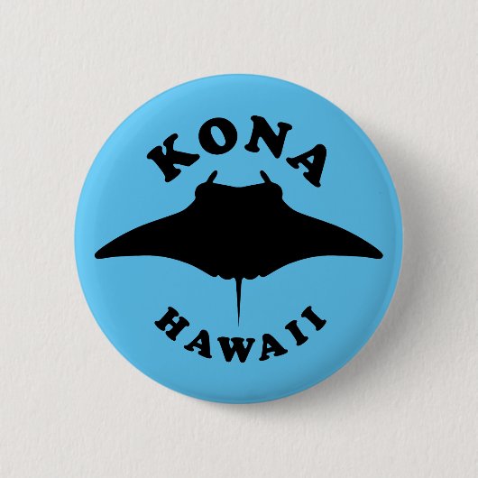 Manta Ray Diving in Kona, Hawaii Button (Vorderseite)