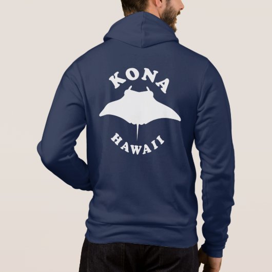 Manta Ray Diving in Kona, Hawaii Hoodie (Rückseite)