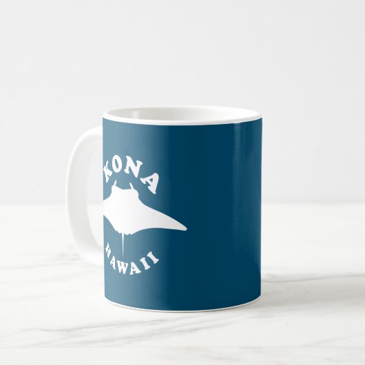 Manta Ray Diving in Kona, Hawaii Kaffeetasse (Vorderseite Links)