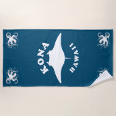 Manta Ray Diving in Kona, Hawaii Strandtuch (Vorderseite)