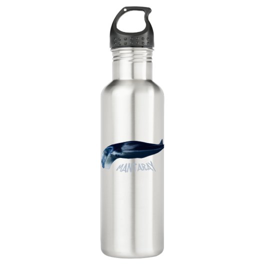 Manta Ray Edelstahlflasche (Vorderseite)