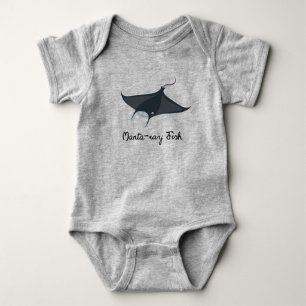 Manta-Ray-Fisch Baby Strampler