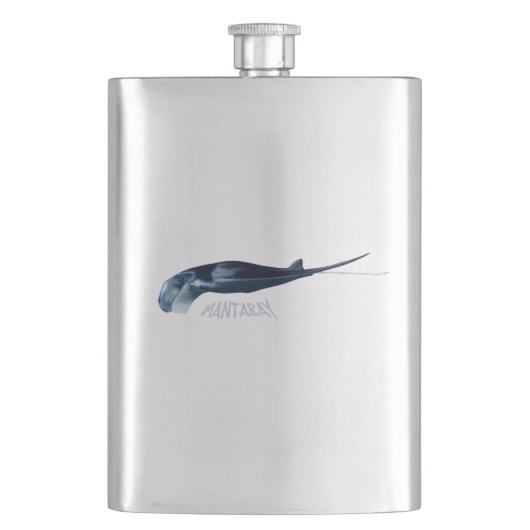 Manta Ray Flachmann (Vorderseite)