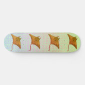 Manta Ray Flames benutzerdefinierter Name Skateboa Skateboard (Horizontal)