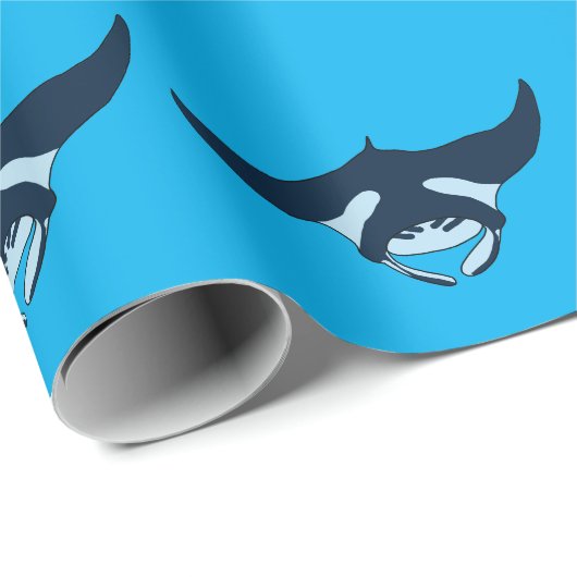 Manta Ray Geschenkpapier (Rolleneckpunkt)