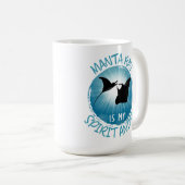 Manta Ray ist mein Geistestier Kaffeetasse (VorderseiteRechts)