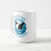 Manta Ray ist mein Geistestier Kaffeetasse (Vorderseite Links)