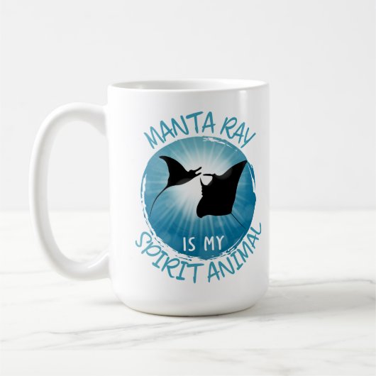 Manta Ray ist mein Geistestier Kaffeetasse (Links)