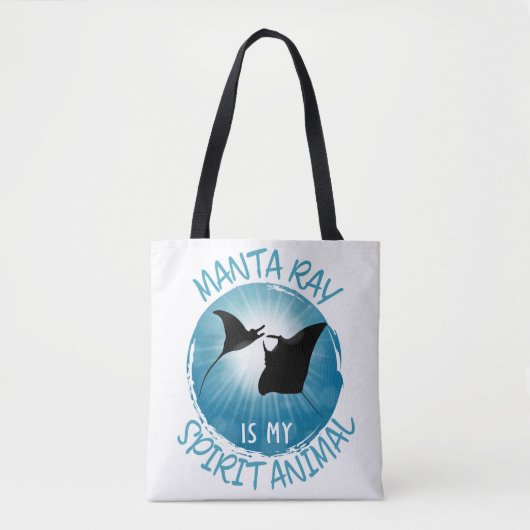 Manta Ray ist mein Geistestier Tasche (Vorderseite)
