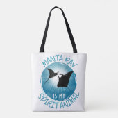 Manta Ray ist mein Geistestier Tasche (Rückseite)
