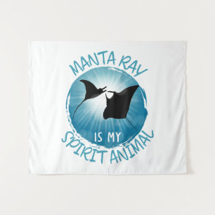 Manta Ray ist mein Geistestier Wandteppich