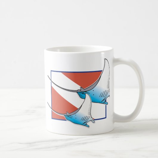Manta Ray Kaffeetasse (Rechts)